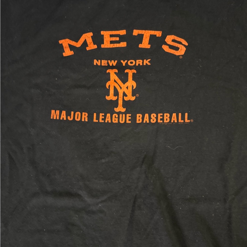 New York Mets Vintage Lee Black T-Shirt Size XL - Picture 5 of 5